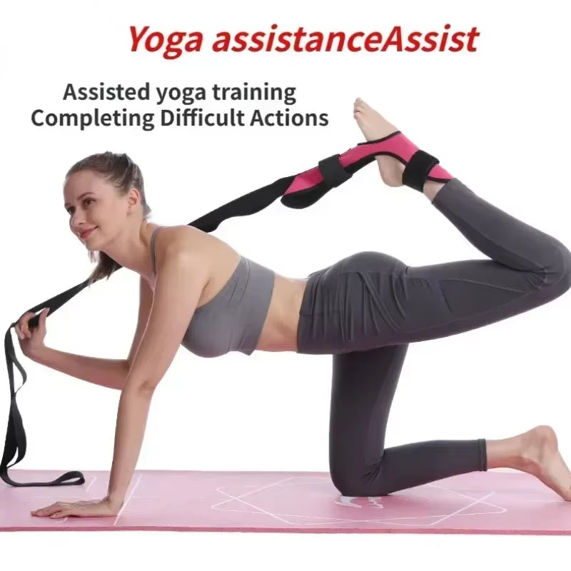Enhanced Yoga Leg Stretching Band for Flexibility and Rehabilitation – Perfect for Foot Care and Plantar Fasciitis Treatment