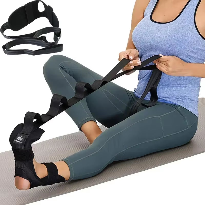 Enhanced Yoga Leg Stretching Band for Flexibility and Rehabilitation – Perfect for Foot Care and Plantar Fasciitis Treatment