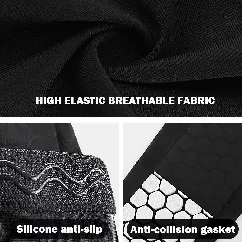Unleash Your Game with 1Pcs Foam Football Shin Guard Socks - Ultimate Calf Compression Sleeve with Honeycomb Pads for Enhanced Performance!