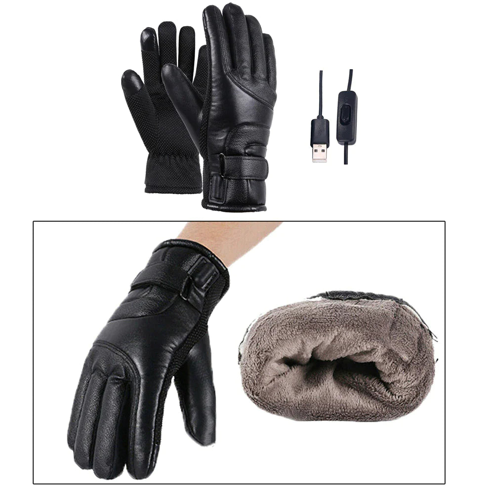 Unleash Cozy Warmth with Our Electric USB Heated Gloves - Perfect for Winter Skiing and Outdoor Adventures!